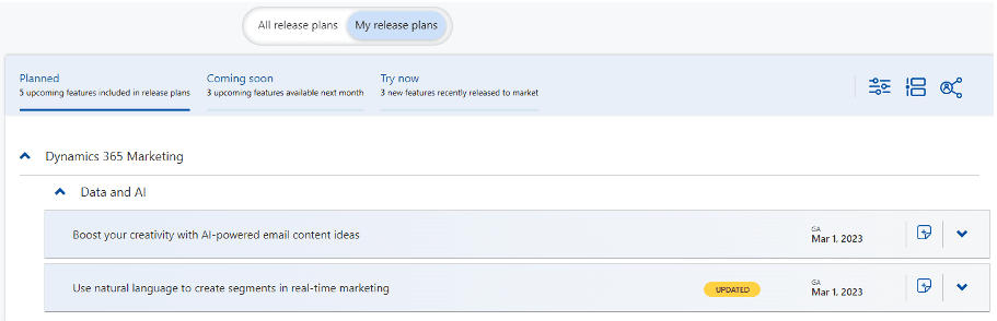 Personalization Features